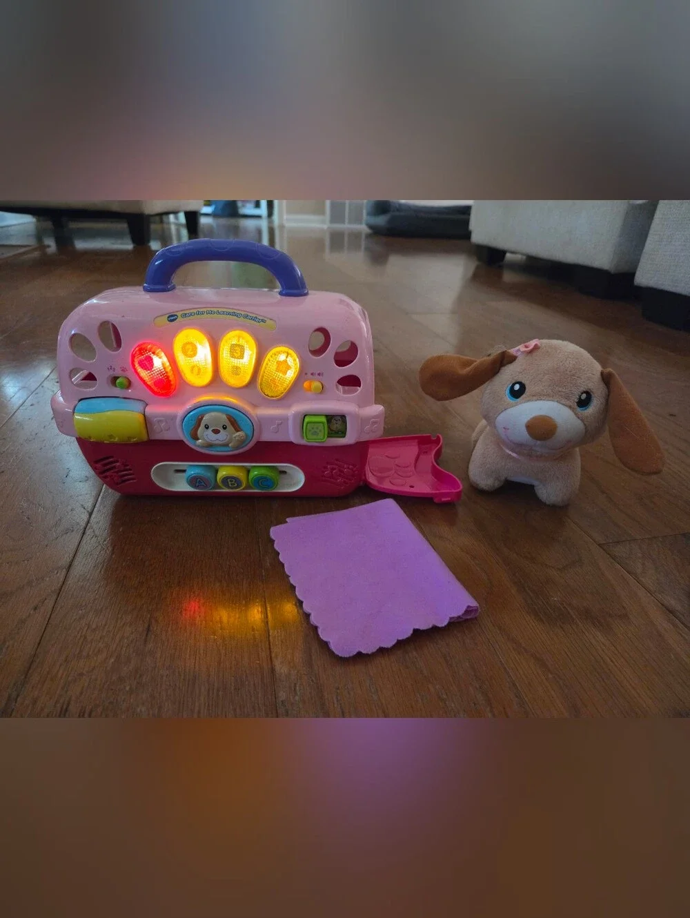 Vtech Pink and Purple Light-Up Learning Puppy Activity Center
